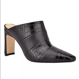 Women's Nine West Iella Clog, Size 7.5 M - Black